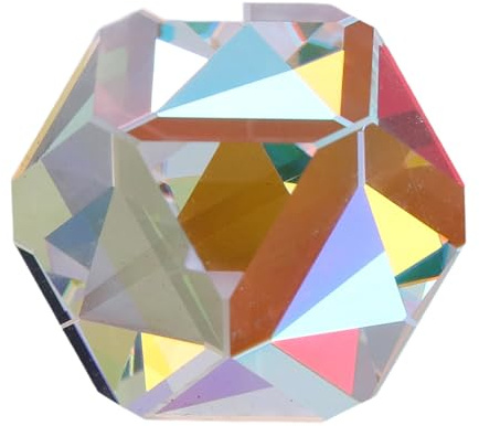 Fabater Prisma de Cubo de Color, poliedro de Vidrio de Cristal óptico K9, Prisma de dispersión RGB para enseñanza de física, Accesorios de fotografía, decoración de Escritorio