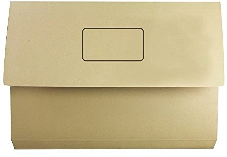 White Box 220gsm Foolscap Document Wallet - Yellow