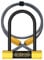 Onguard Bulldog 8015 Mini D-Lock 140mm, 13mm Diameter Shackle, Includes 120cmx10mm Looped Cable, Silver Sold Secure Rated