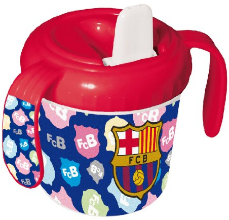 F.C. Barcelona - Taza bebé, 8 x 8 cm (Seva 7109064)