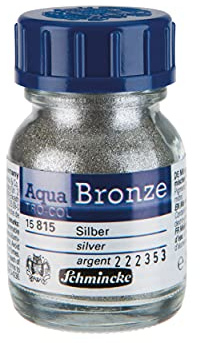 Schmincke - Aqua Bronze Argent 20ml 15 815 032 Effets métalliques brillants sur gouache et aquarelle, papier, carton, carton à peindre, toile