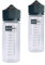 Flaconi Graduati Trasparenti 120 ml Bottigliette (Tipo Chubby) Mixer Miscelatore E-Liquid Sigaretta Elettronica Coperchio nero Pet (2 Unita')