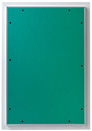 MW multi werkzeug Revisionsklappe 400 x 600 mm mit 12,5mm GK-Einlage imprägniert für Feuchtraum geeignet Aluminium-Rahmen weiß pulverbeschichtet 40 x 60 cm