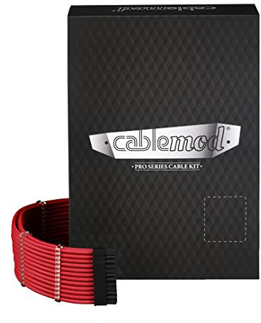 CableMod compatible C-Series PRO ModMesh Cable Kit für RMi/RMx/RM (Black Label) - rot