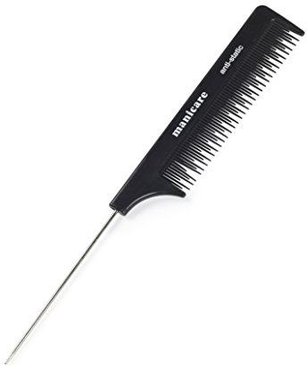Manicare Peigne à mèches pour sectionnement et coiffage, outil professionnel pour tous les types et toutes les longueurs de cheveux, antistatique, réduit la casse et la traction