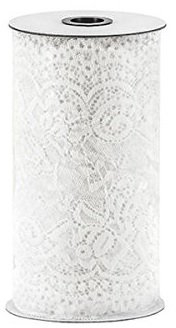 Tisch-Läufer / Tisch-Band / Tisch-Decke weiße Spitze -Tisch-Deko Boho & Vintage / Breite 18cm Länge 9 Meter / Tisch-Deko Vintage-Party Tisch-Läufer Tisch-Decke Tisch-Band Hochzeit (1 Rolle = 9 Meter)