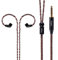 Yinyoo Kopfhörerkabel, 8-adrig, versilbert, 2-polig, Ersatz-Kopfhörerkabel, 4,4 mm, für KZ ZSN ZSX ZS10 Pro AS16 CCA CA4 A10 C12 TRN BA5 (C-Pin 4,4 mm Stecker, braun)