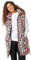 Roman Originals Quilted Gilet with Hood For Women UK Ladies Sleeveless Coat Hooded Jacket Padded Bodywarmer Winter Lightweight Warm Autumn Funnel Neck Longline Soft Bubbly - Coral - Size 16