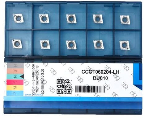 CDBP CCGT 060204 Wendeschneidplatten Aluminium zum Drehen von Schneidwerkzeugen, 10 Stück