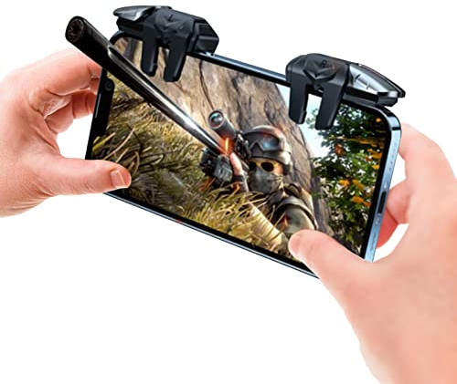 meimiao PUBG Mobile Game Controller Trigger | Sechs-Finger-Verbindung PUBG Artifact Game Handle | Einfach zu bedienender Handyspiel, physikalische mechanische Taste [video game]
