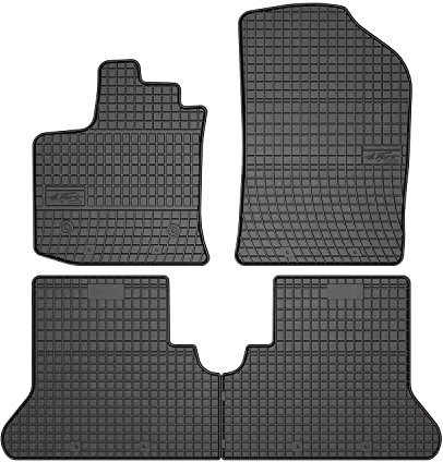 OMAC Gummi Fußmatten kompatibel mit Dacia Dokker 2012-2021 Automatten Gummi Schwarz 4tlg