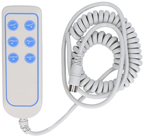 Control Manual de Silla Elevadora, Controlador de Cama Elevadora de 6 Botones, PVC Eléctrico IP66, Resistente Al Desgaste, Sillón Reclinable, Control Remoto de Mano, Reemplazo para el Hogar, Hospital