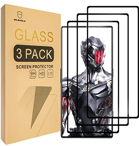 Mr.Shield Schutzfolie Kompatibel mit ZTE nubia (RED MAGIC 8 Pro) / Red magic 8 Pro+ [3 Stück] Schutzglas Schutzglasfolie 9H Härte, [Vollbild Klebeabdeckung] Displayschutzfolie