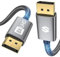 Silkland Displayport Kabel 1.4 240Hz 5M 4K@144Hz, 2K@240Hz, 2K@165Hz, 8K@60Hz, HBR3 32.4Gbps, HDR, DSC 1.2, HDCP 2.2, G-Sync&FreeSync, DP 1.4 Kabel für Gaming-Monitor, Grafikkarte