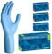 ARNOMED Einweghandschuhe Blau Extra Lang, 30cm Lange Einmalhandschuhe in M, Nitrilhandschuhe Einweg Extra Dick, 100 Stk/Box, Gummihandschuhe Lang Einweg, Nitrilhandschuhe Langer Schaft in S, M, L & XL