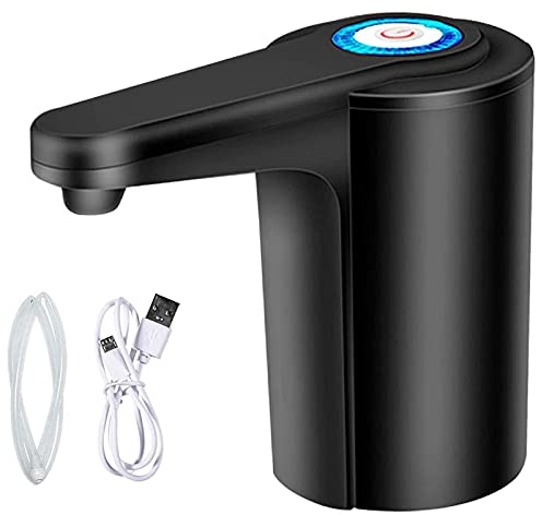 Qwertfeet Dispensador de Agua de 5 Galones - Bomba de Agua para Botella de 5 Galones, Bomba de Jarra de Agua USB Recargable Universal AutomáTico