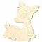 Holz Rehkitz V6 - Höhe 5-50 cm - Deko Basteln, Pack mit:10 Stück, Höhe:5cm hoch