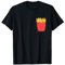 Pommes frites brusttasche frites fast food T-Shirt