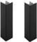 2x jonction de plinthe 150mm finition noir brillant cuisine raccord connecteur pied de meuble profil PVC plastique