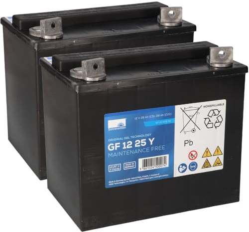 Akkusatz Für Scheuersaugmaschine Gansow CT15 2X 12V 28Ah Bleigel Zyklenfest - Maximale Leistung - Zuverlässigkeit - Effizienz - Reinigungsmaschinen