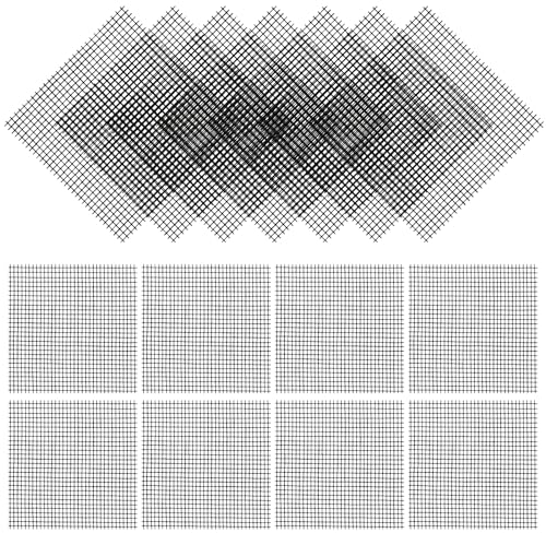 50 Pieces Flower Pot Mesh Pad Bonsai Mesh Flower Pot Drainage Mesh Garden Drainage Mesh Hole Screens Potted mesh mat for Garden Prevent Soil Loss Anti, 10x10cm