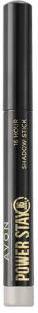 Avon Power Stay Eyeshadow Power Stay 16-Hour 2-In-1 Longwear Lidschatten & Eyeliner Stick - Wasserfest - Cool Silver