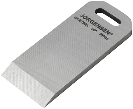 JORGENSEN Mini Block Plane Blade - for No.101 Mini Wood Planer, Professional Level O1 Steel, High Hardness & Long Edge Retention, 3mm Thickness Replacement Blade