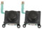 Gigicial Reemplazo De Joystick Analógico 3D Kit De Reparación Izquierdo/Derecho Sensor De Palos De Pulgar, Reemplazo De Joystick De Controlador Compatible PS Vita PSV 2000 con Destornillador-Negro