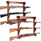 RattanView Waffenständer, Holz, für Gewehr, Aufbewahrung, Wandhalterung für Zuhause oder Garage, 2 Stück