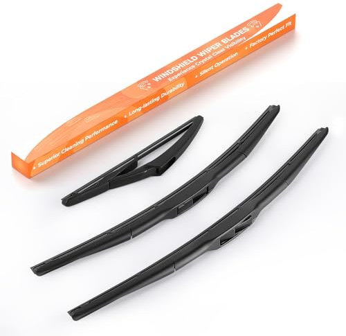 GEARCELL Windshield Wiper Blades Set 19+18+10 for MINI MINI F55 F56 Hatchback 2014-2024, All-Season Front Rear Windshield Wipers Replacement