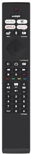 Télécommande vocale de Remplacement 398GM10BEPHN0040SY, for Philips The One 4K UHD LED Andr0id TV 43PUS8506/12 50PUS8506/12 58PUS8506/12 65PUS8506/12 43PUS8506 50PUS8506 58PUS8506 65PUS8506 70PUS8506