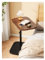C-Tisch Beistelltisch, Sofa-Tabletttisch, höhenverstellbar, 360° schwenkbarer TV-Tabletttisch, darunterschiebbare Couchtische for Wohnzimmer, Schlafzimmer und kleine Räume(Walnut)
