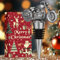 LKKCHER Cadeau Noel, Bouchon de Bouteille de Vin Moto, Cadeau Noel Homme, Papa, Cadeau de Fête des Pères, Idee Cadeau Noel, Argent avec Emballage de Noël et Carte de Noël