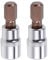 2PCS Juttzzei Hex Bit Socket, 3/8 Drive x H10 (10mm) Allen Key Socket, Premium S2 Alloy Steel 10mm Hex Bit with 1.89 Length for Torque Wrench, Ratchet Wrench, Impact Power Drills