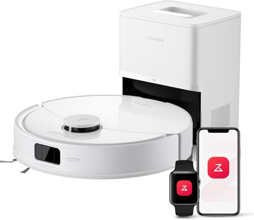 roborock Q10 X5+ Robot Aspirapolvere, 10.000 Pa HyperForce, doppio sistema anti-groviglio,tecnologia reattiva per evitare gli ostacoli,doppia spazzola antigroviglio,bianco
