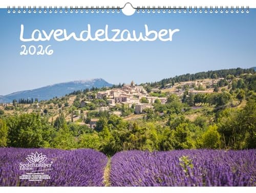 Lavendelzauber DIN A3 Kalender für 2026 Lavendel - Seelenzauber