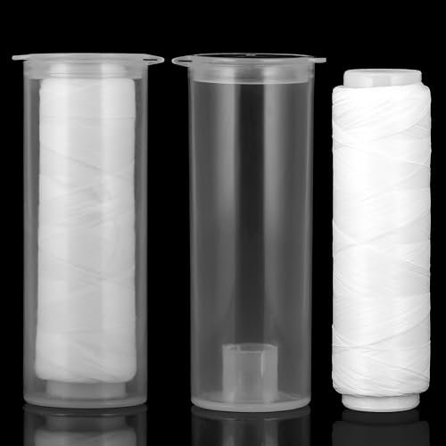 2 pezzi filo da pesca elastico 0,2 mm di lunghezza trasparente corda da pesca in nylon elastico invisibile lenza da pesca elastica corda da pesca 656 piedi per bobina con custodia trasparente