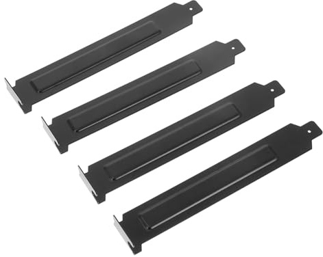 Operitacx 20pcs Pci Slot Blanking Plates Ventilated Dustproof Expansion Slot Covers for Computer Cases Black Metal Pci l Blank Brackets for Pc Cooling and Protection