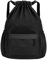 Qoosea Mochilas de Cuerdas Impermeable Bolsa de Deporte, Gran Capacidad Nylon Mochila de Gimnasio con Cordón para Hombre Mujer, Gym Bag de Cincha para Escolar, Senderismo, Casual, Viaje, Playa