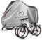 Waterproof Bike Cover for 2 Bikes, 300D Oxford Fabric with Anti-Theft & Windproof Features (Grey)