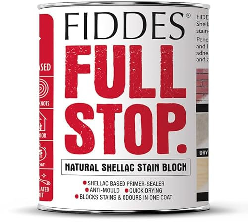 Fiddes Full Stop Stain Block Shellac Based White Primer 5 Litre