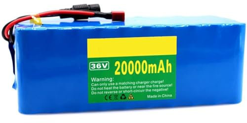 Batteria E-Bike 36V 20AH Bicicletta Batteria Agli Ioni Di Litio 10S4P Con BMS Integrato Per Bici Elettrica Per Monopattini Elettrici E Biciclette Elettriche Da 100W-600W 36V20AH,XT60