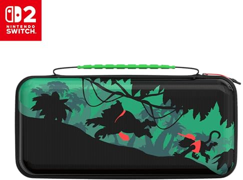 Turtle Beach PlayTrek Hard Shell Travel Case Donkey Kong Nintendo Switch 2 | Licensed for Switch 2, Lite, OLED, Carrying Case, 12 Game Card Holder, Cover, Portable Storage, Protection, Donkey Kong