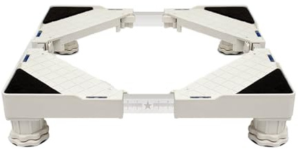 TYTFTDLD Waschmaschine Sockel Untergestell für Kühlschrank Verstellbare Waschmaschinen Untergestell Höhe:10-12cm,für Trockner und Gefrierschrank,Kühlschränke(Einstellbare:43-65cm)