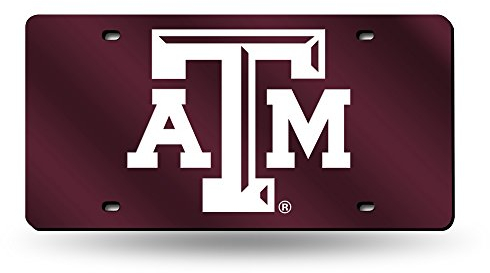 Rico Industries NCAA Texas A&M Aggies Nummernschildmarke mit Lasereinlage aus Metall