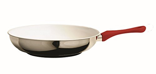 Mepra Fantasia Ecoceramica 30137932S7 Frying Pan for Induction - 32cm, Non Stick Cookware with Eterna Stone Coating, Anti-Grip Handle