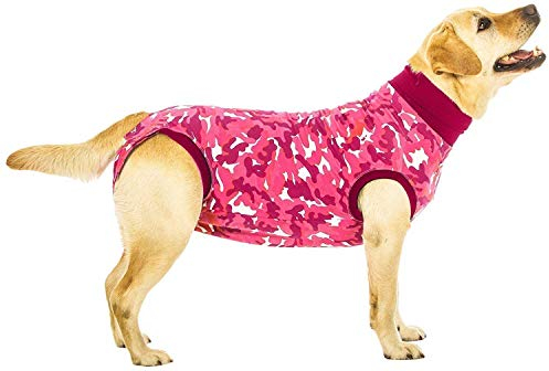 Suitical Recovery Suit Hund, S+, Rosa Camouflage