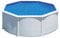 Piscina Gre KITPR358 Atlantis. - Piscina fuori terra in acciaio, rotonda in acciaio, colore bianco. Piscina scomponibile per Giardino. 350 x 132 cm
