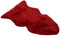 Naturasan Premium Schaffell Lammfell Langhaar Naturfell Teppich, Dekofell, Lounge Style, Sitzauflage, Läufer, Vorleger (rot, 90-100cm)