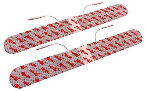 TENS Electrode Pads for Back Pain, Lumbago, Sciatica, Arthritis x 2 Spinal Long Tens Pads by Totally TENS 4cm x 33cm